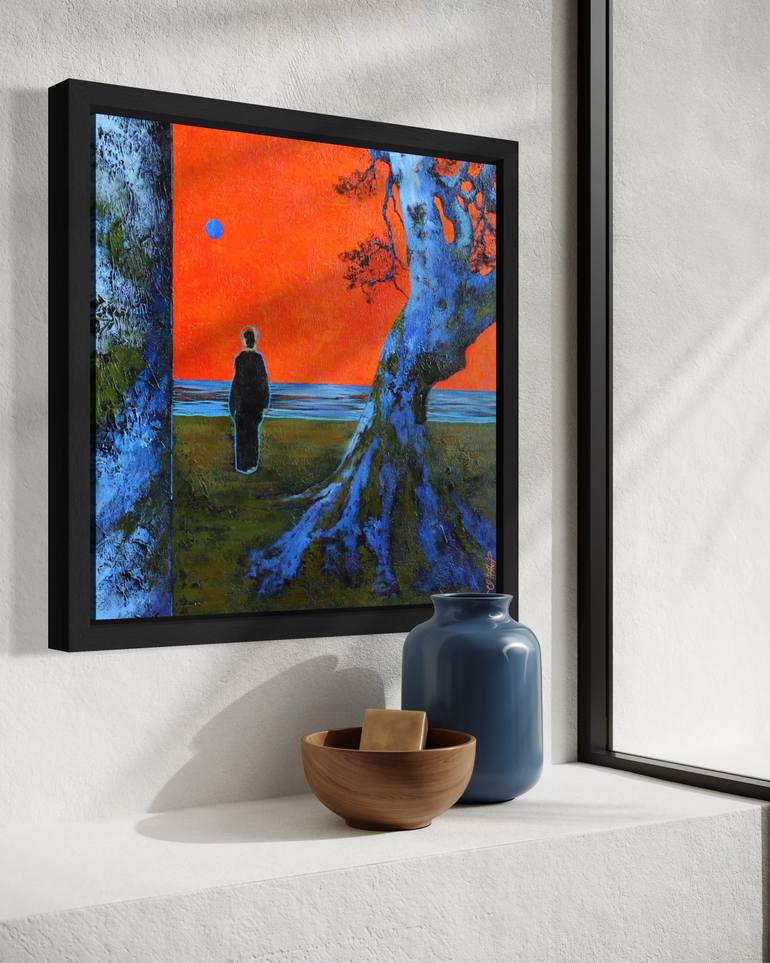 Original Abstract Landscape Painting by Vera Hoi