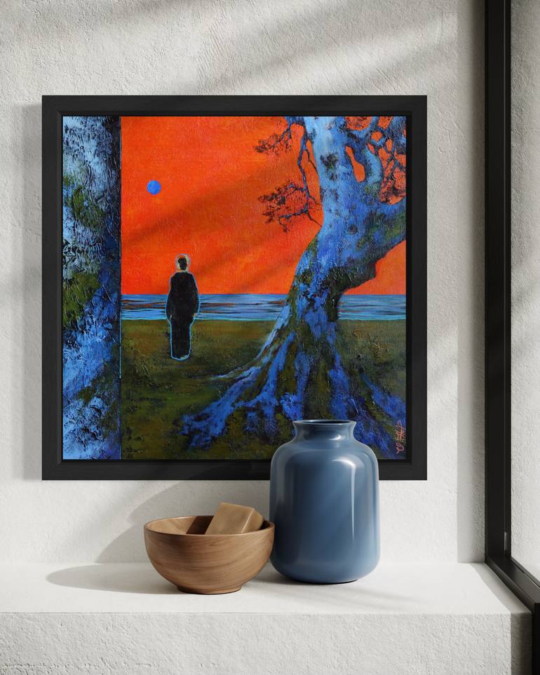 Original Abstract Landscape Painting by Vera Hoi