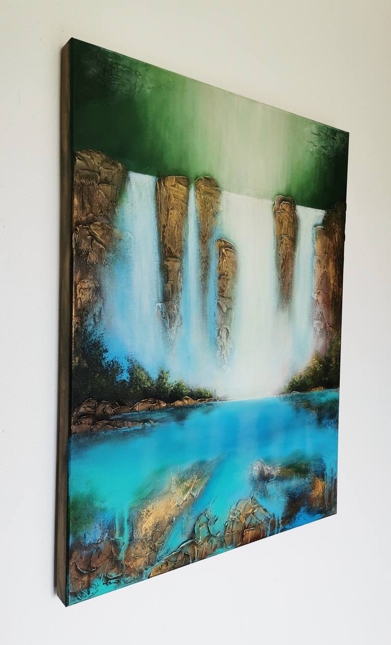 Original Abstract Expressionism Abstract Painting by Vera Hoi