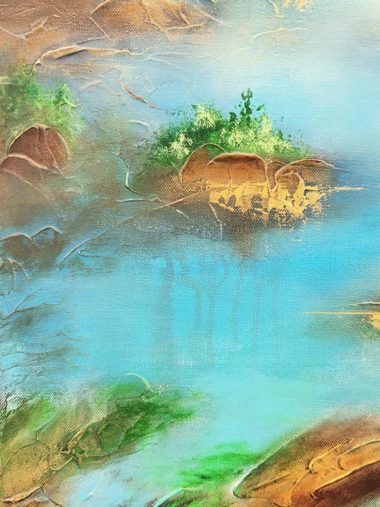 Original Impressionism Abstract Painting by Vera Hoi