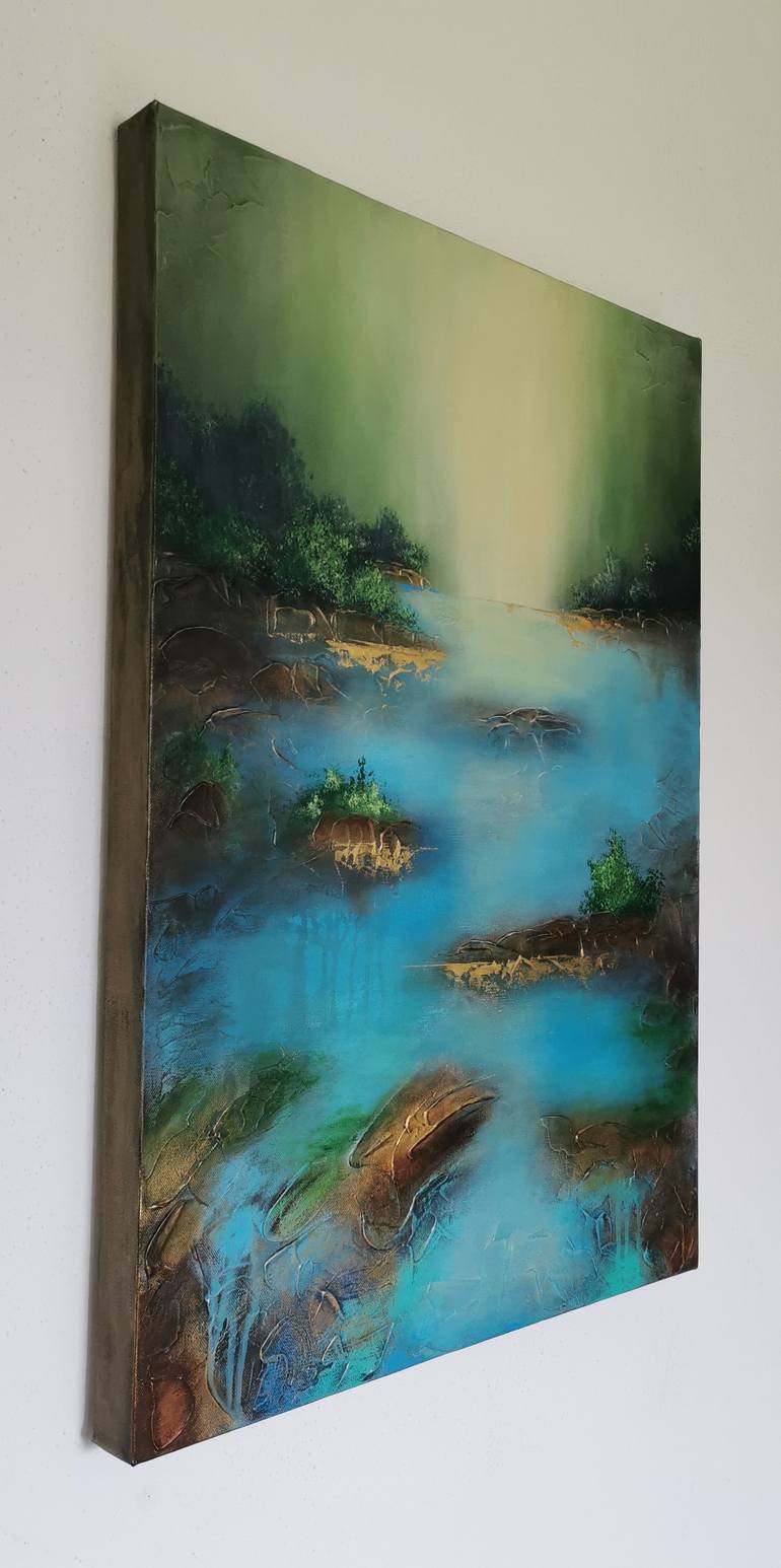 Original Impressionism Abstract Painting by Vera Hoi