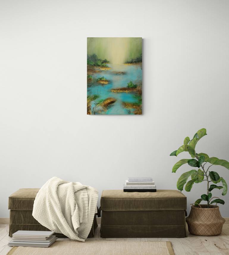 Original Impressionism Abstract Painting by Vera Hoi