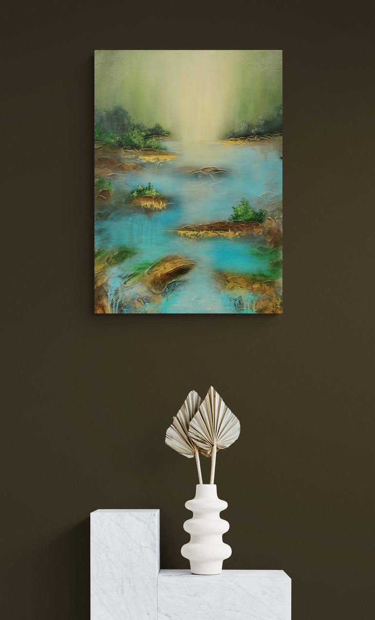 Original Impressionism Abstract Painting by Vera Hoi