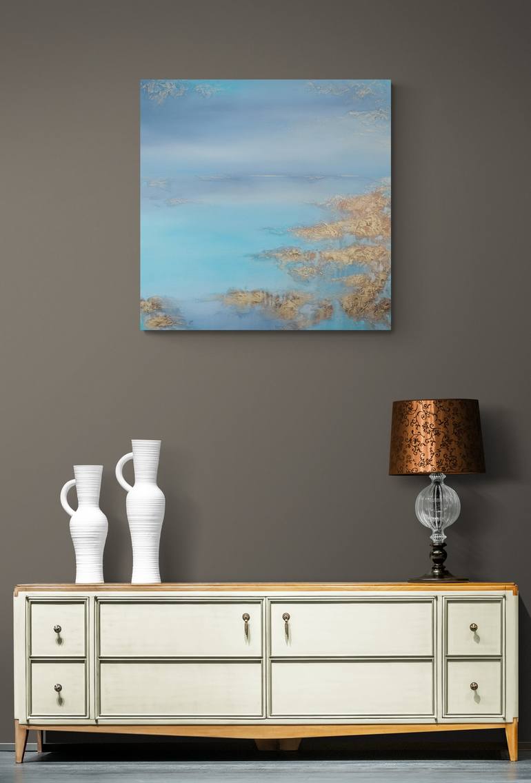 Original Minimalism Seascape Painting by Vera Hoi