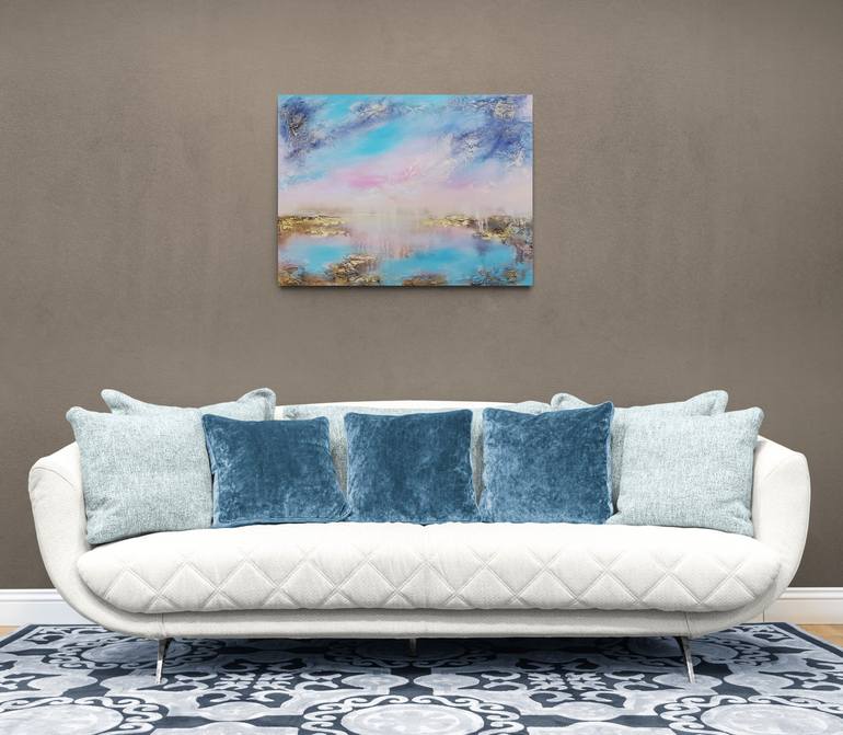 Original Abstract Seascape Painting by Vera Hoi