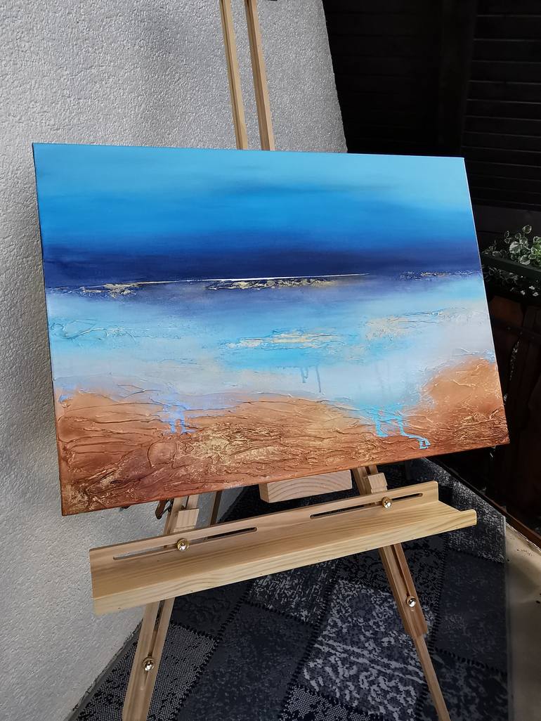 Original Modern Seascape Painting by Vera Hoi