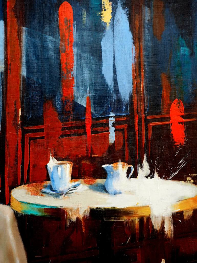 Original Figurative Cities Painting by Sylvie  Julkowski-Egard