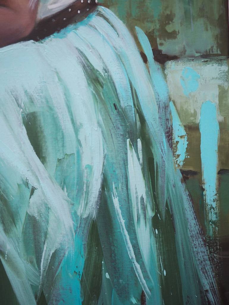 Original Figurative Women Painting by Sylvie  Julkowski-Egard
