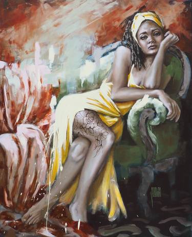 Original Figurative Women Paintings by Sylvie JULKOWSKI-EGARD