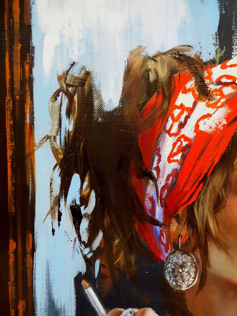 Original Figurative Women Painting by Sylvie  Julkowski-Egard