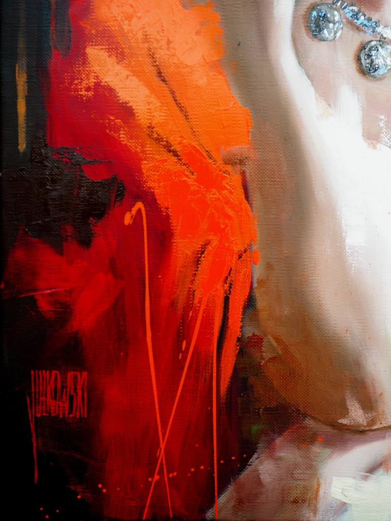 Original Figurative Women Painting by Sylvie  Julkowski-Egard