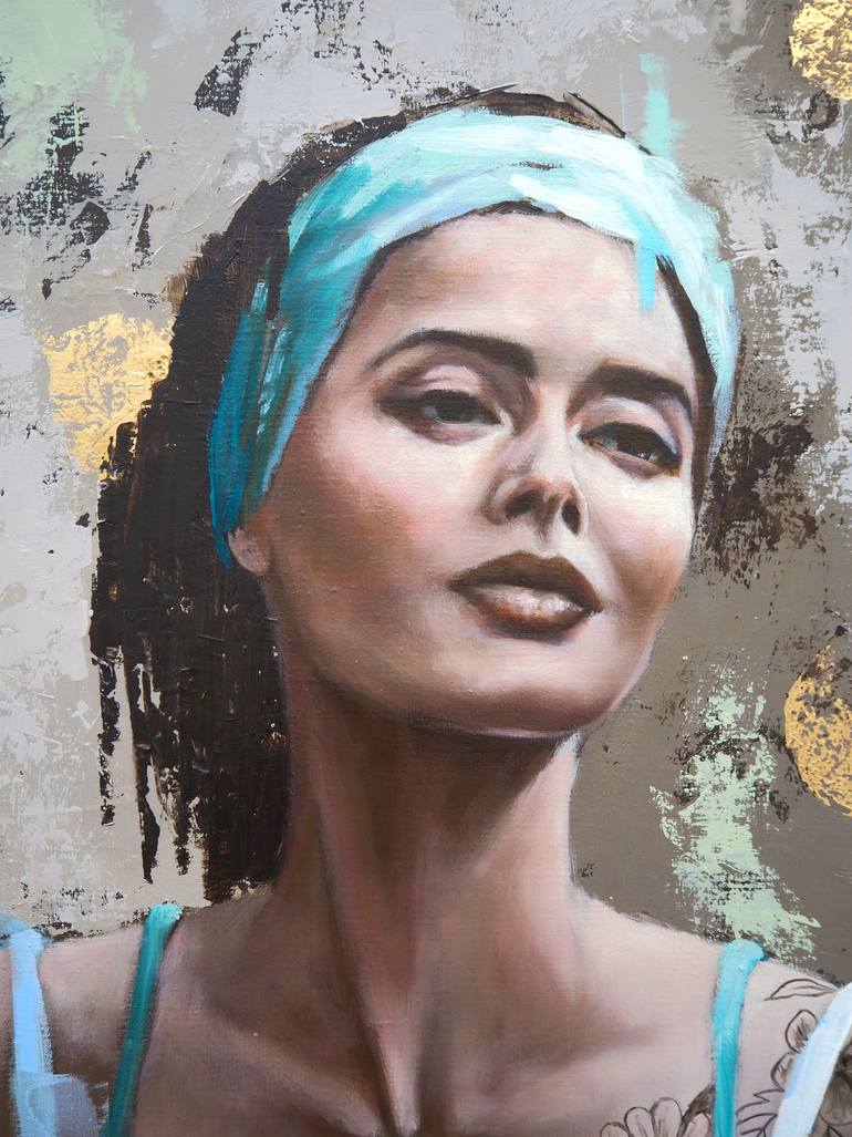 Original Figurative Women Painting by Sylvie  Julkowski-Egard