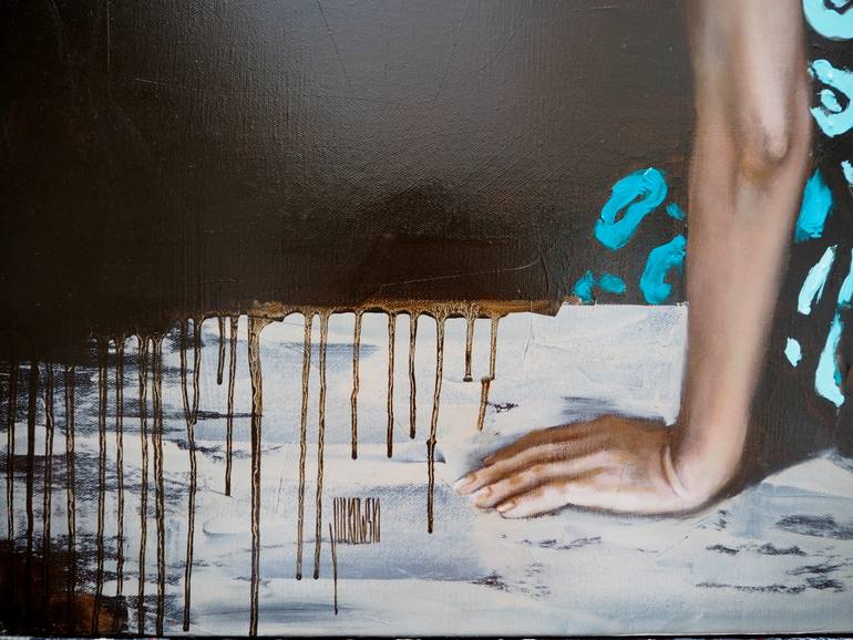 Original Figurative Women Painting by Sylvie  Julkowski-Egard