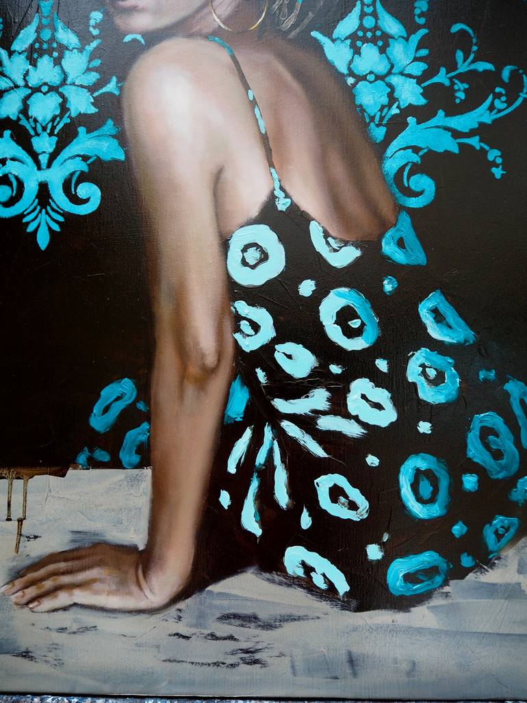 Original Figurative Women Painting by Sylvie  Julkowski-Egard