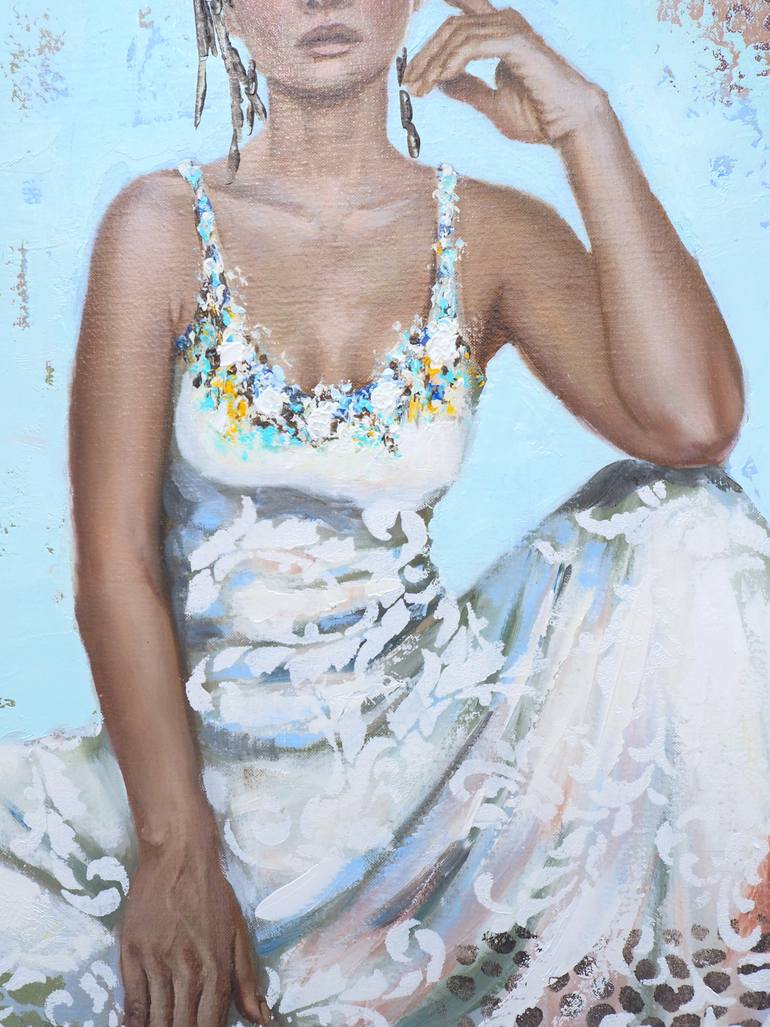 Original Figurative Women Painting by Sylvie  Julkowski-Egard