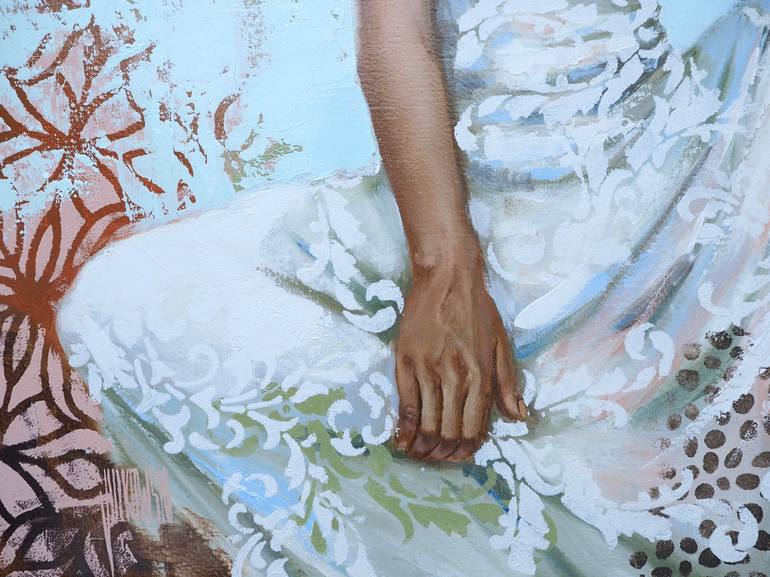 Original Figurative Women Painting by Sylvie  Julkowski-Egard