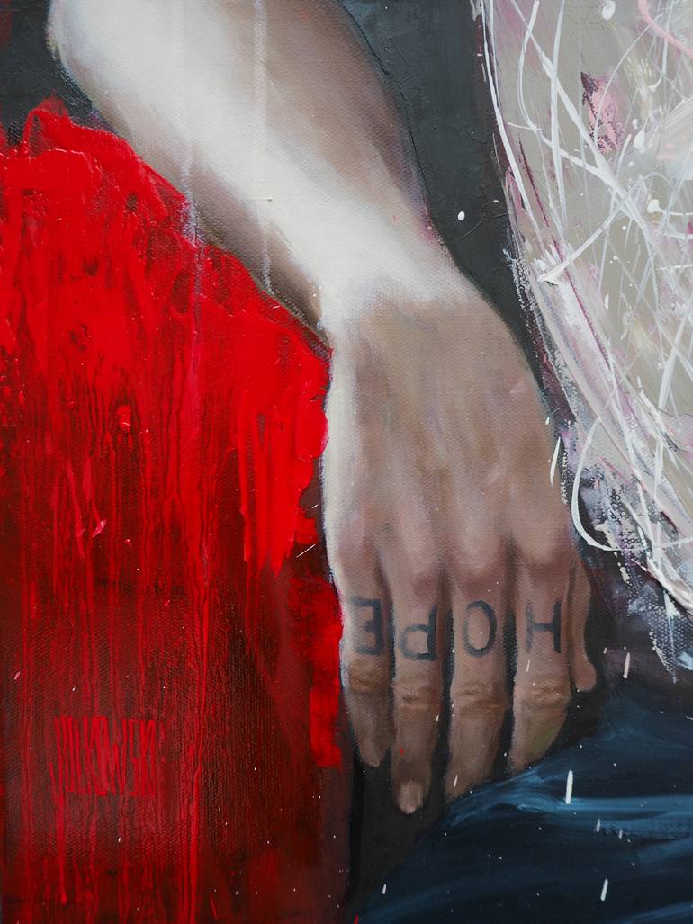 Original Figurative Men Painting by Sylvie  Julkowski-Egard