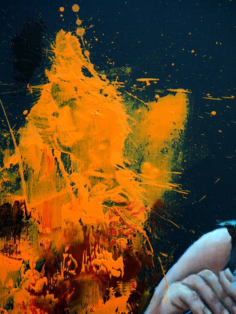 Original Figurative Men Painting by Sylvie  Julkowski-Egard