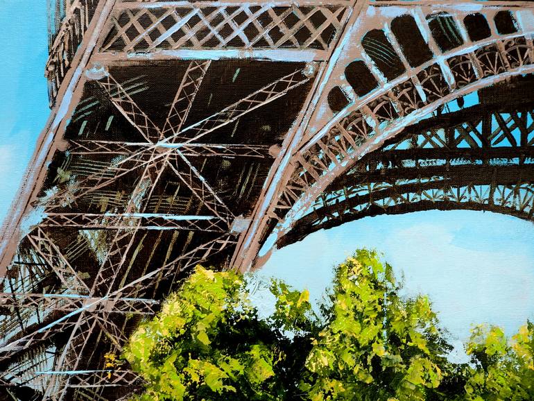 Original Figurative Cities Painting by Sylvie  Julkowski-Egard
