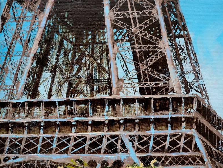 Original Figurative Cities Painting by Sylvie  Julkowski-Egard