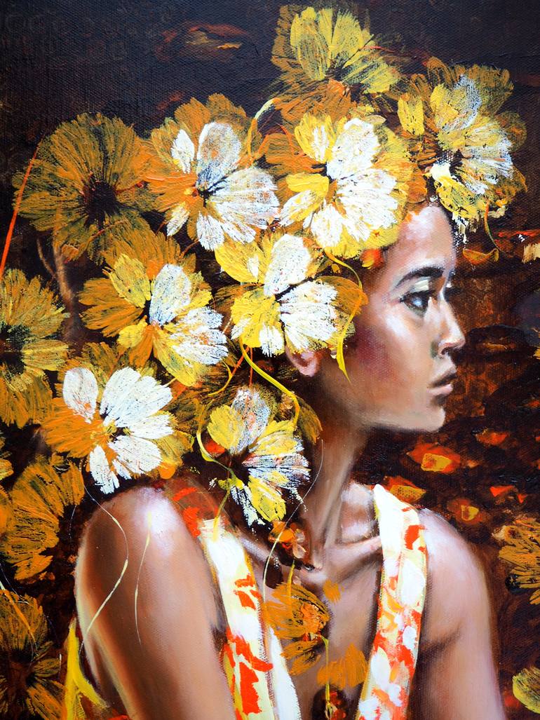 Original Contemporary Women Painting by Sylvie  Julkowski-Egard