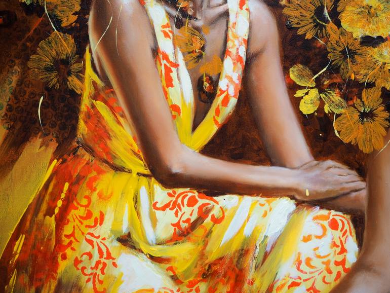 Original Contemporary Women Painting by Sylvie  Julkowski-Egard