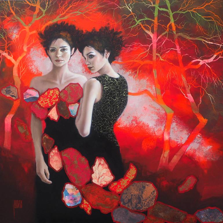 Original  Painting by sylvie  julkowski-egard