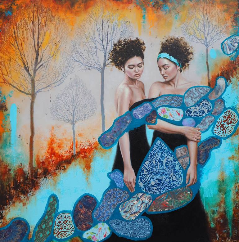 Original  Painting by sylvie  julkowski-egard