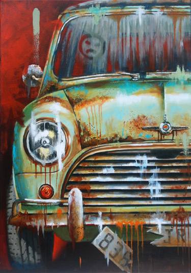 Original Automobile Paintings by Sylvie JULKOWSKI-EGARD