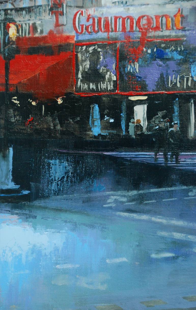 Original Figurative Cities Painting by Sylvie  JULKOWSKI-EGARD