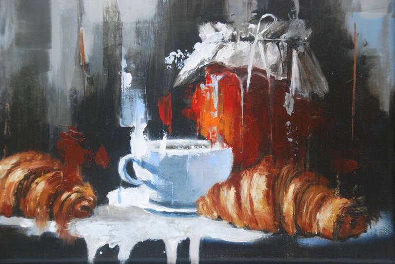 Original Figurative Still Life Painting by Sylvie  Julkowski-Egard