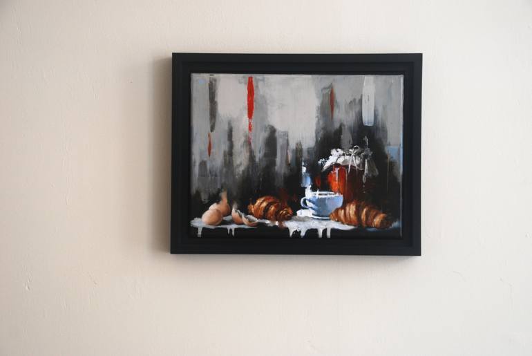 Original Figurative Still Life Painting by Sylvie  Julkowski-Egard