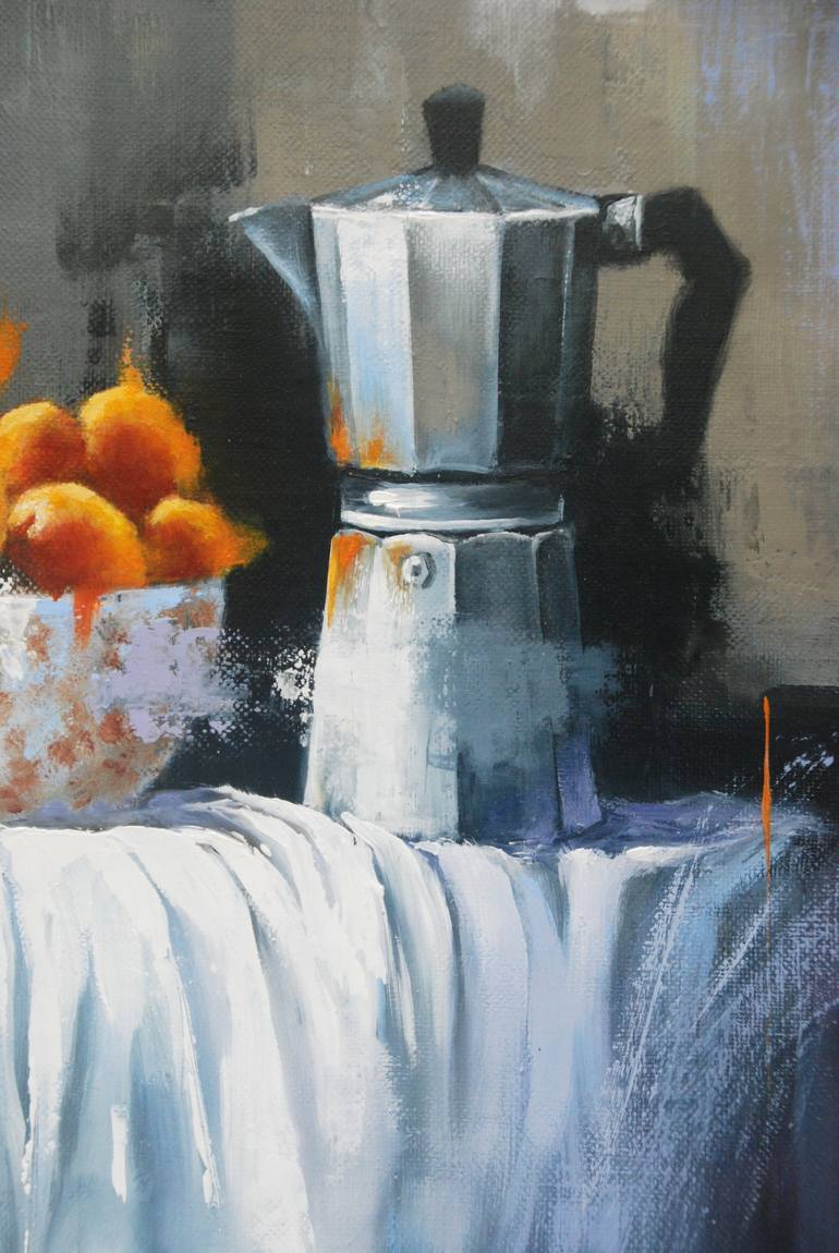 Original Figurative Still Life Painting by Sylvie  JULKOWSKI-EGARD