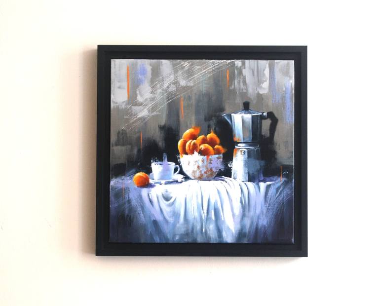 Original Figurative Still Life Painting by Sylvie  JULKOWSKI-EGARD