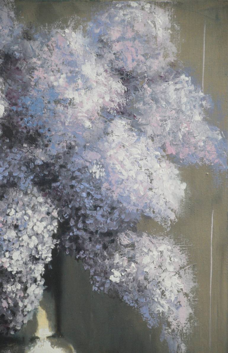 Original Figurative Floral Painting by Sylvie  JULKOWSKI-EGARD