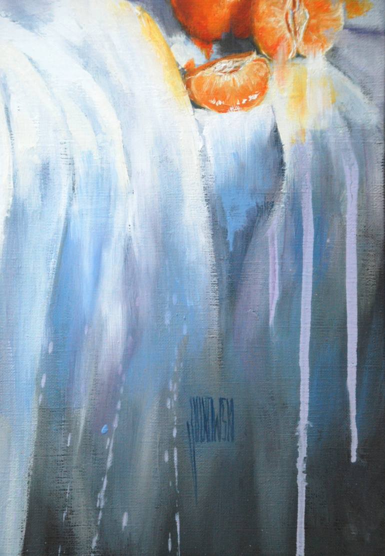 Original Figurative Still Life Painting by Sylvie  Julkowski-Egard