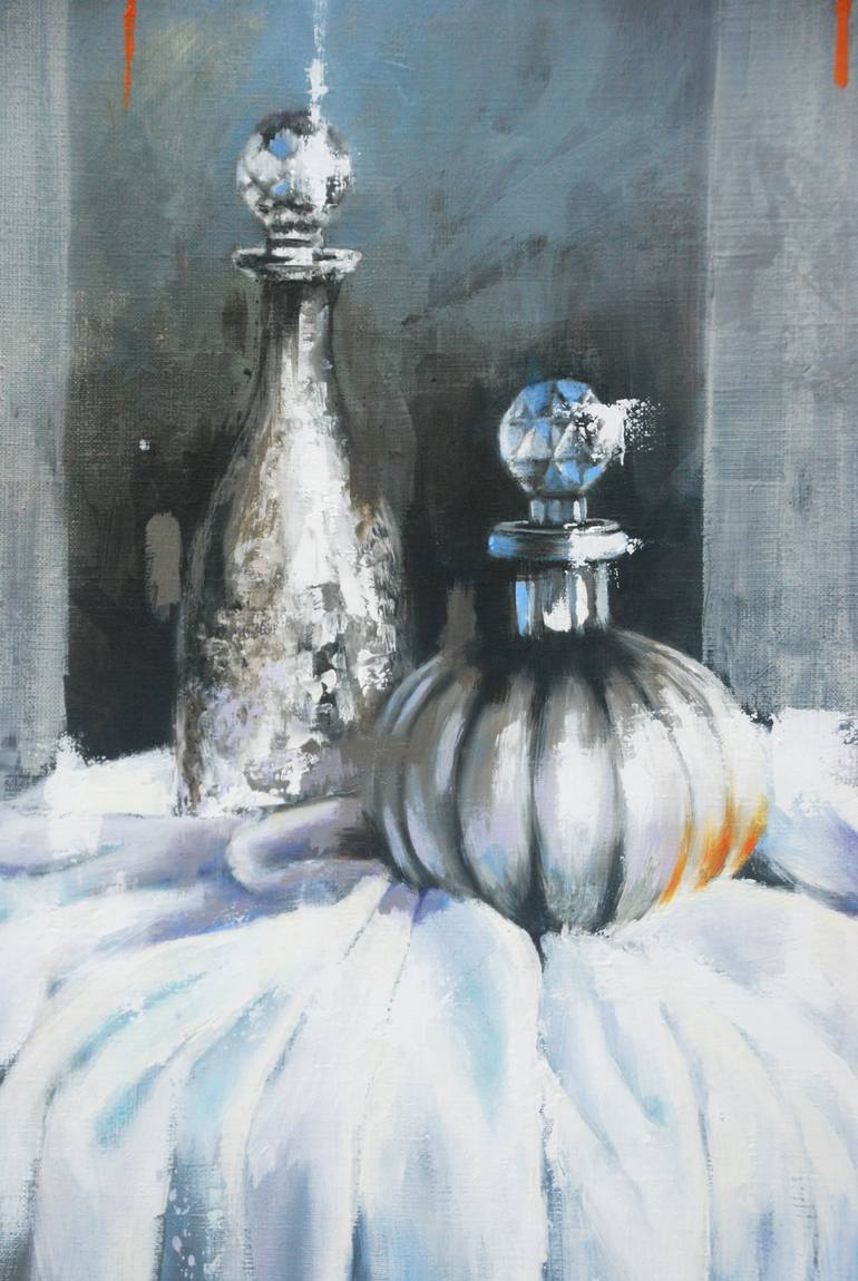 Original Figurative Still Life Painting by Sylvie  Julkowski-Egard