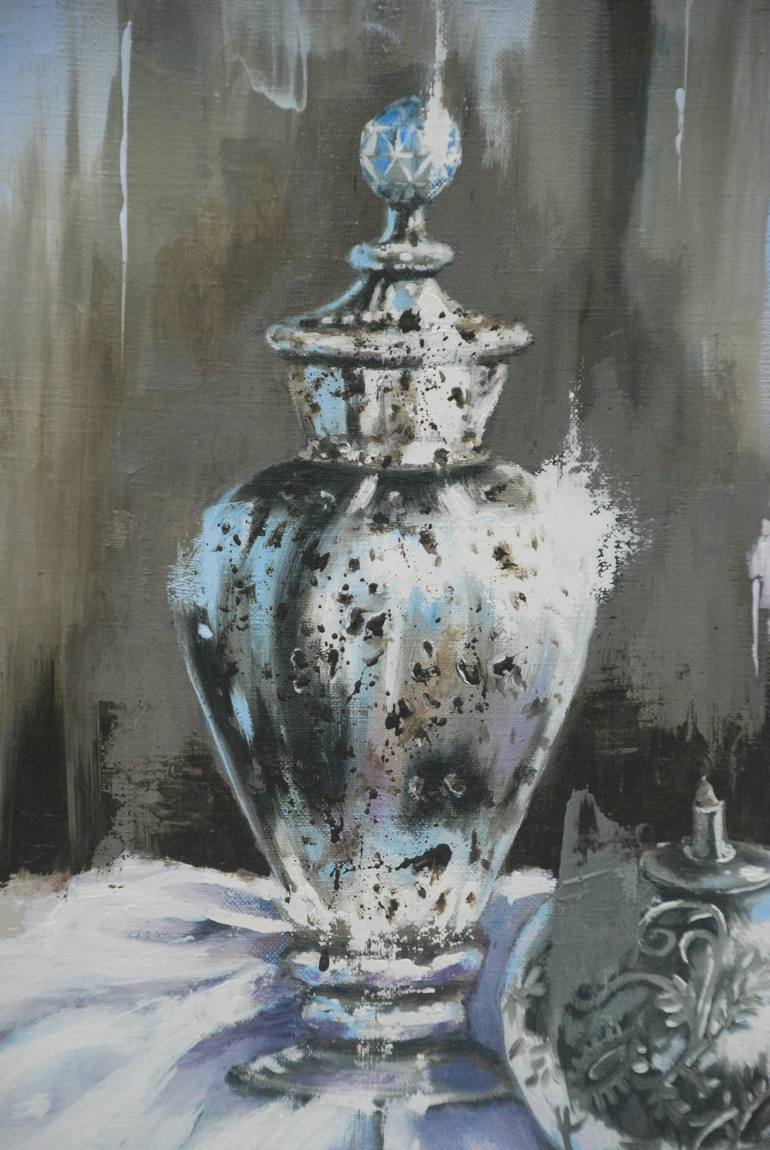 Original Figurative Still Life Painting by Sylvie  JULKOWSKI-EGARD