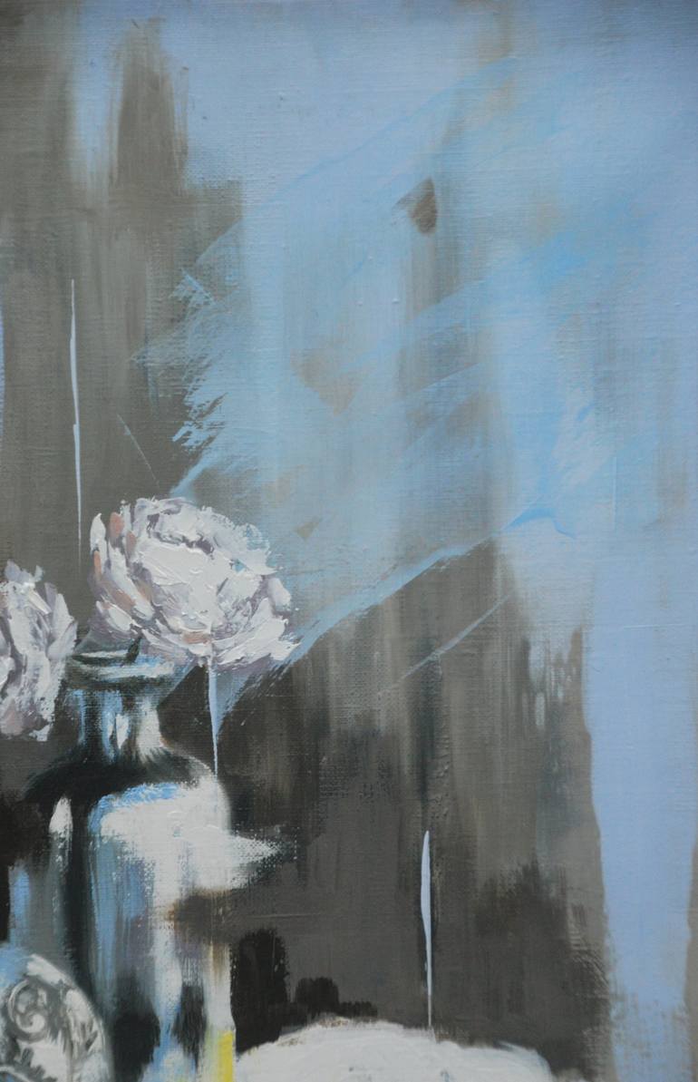 Original Figurative Still Life Painting by Sylvie  JULKOWSKI-EGARD