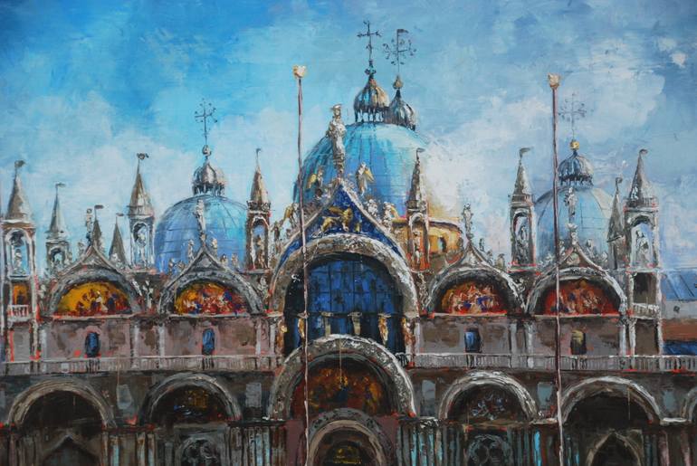 Original Figurative Architecture Painting by Sylvie  Julkowski-Egard