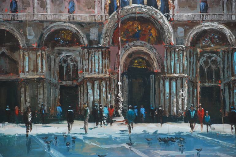 Original Figurative Architecture Painting by Sylvie  Julkowski-Egard