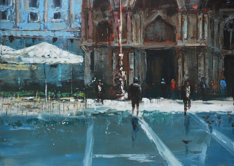 Original Figurative Architecture Painting by Sylvie  Julkowski-Egard