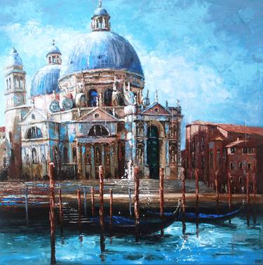 Original Figurative Cities Paintings by Sylvie JULKOWSKI-EGARD