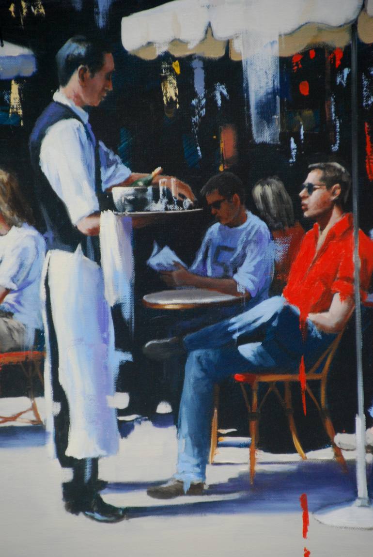 Original Figurative Cities Painting by Sylvie  Julkowski-Egard