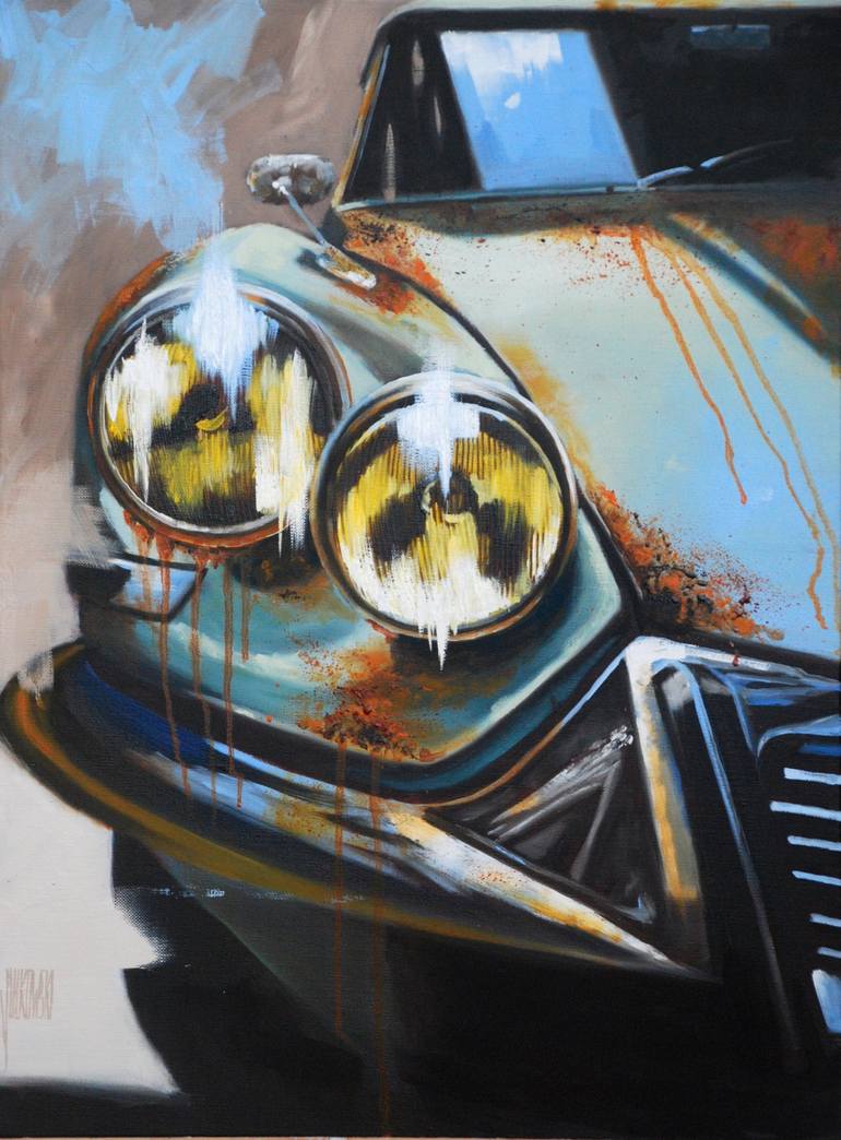 Original Figurative Cities Paintings by Sylvie  Julkowski-Egard