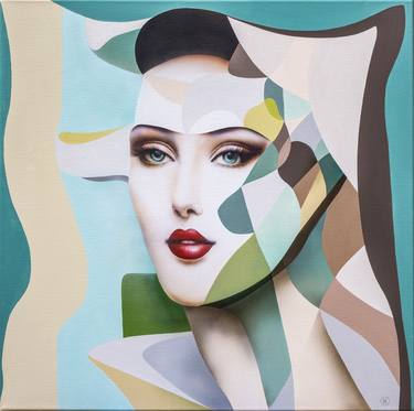 Original Abstract Women Paintings by Vitaly Moiseev