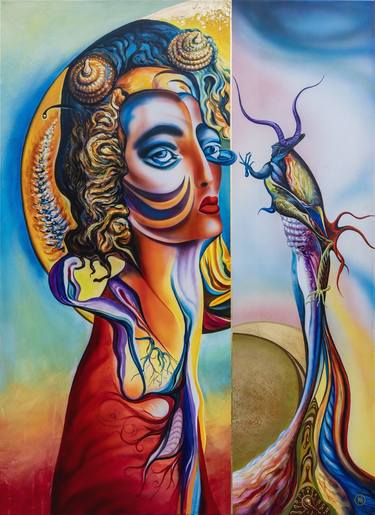 Original Abstract Expressionism Abstract Paintings by Vitaly Moiseev