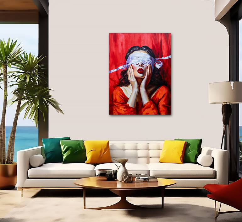 Original Abstract Expressionism Abstract Painting by Vitaly Moiseev