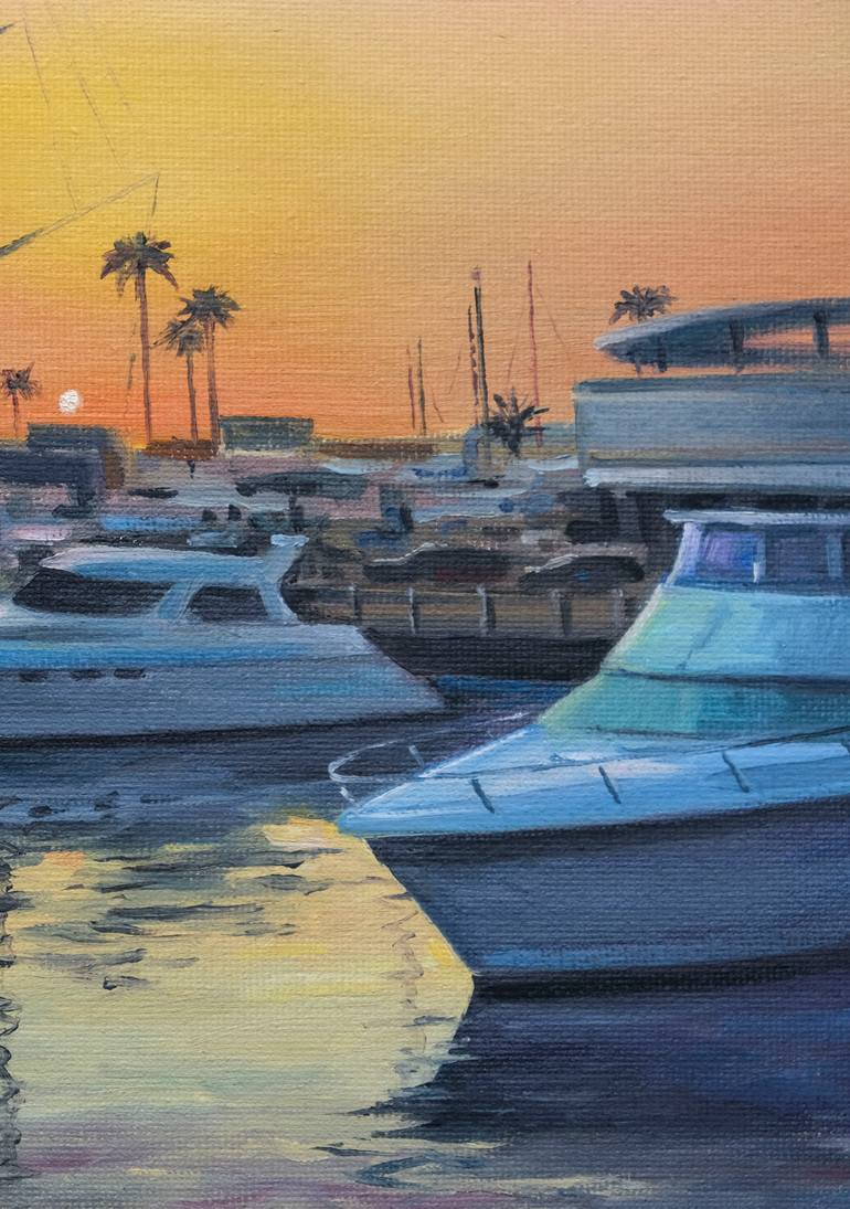 Original Contemporary Boat Painting by Vitaly Moiseev