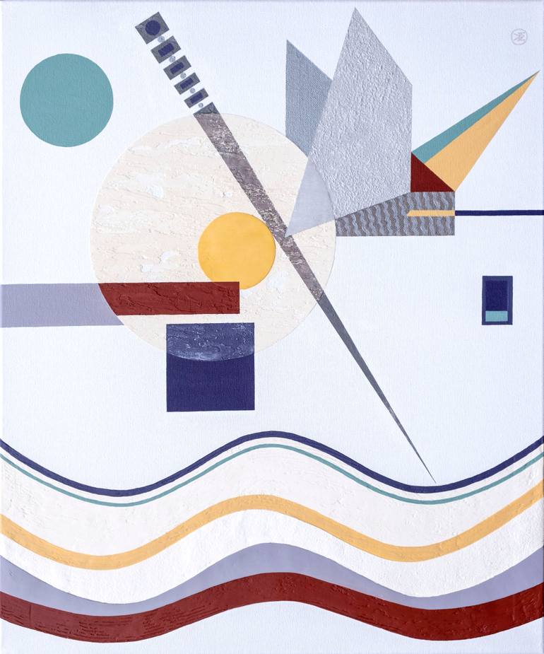 Original Abstract Expressionism Abstract Painting by Vitaly Moiseev